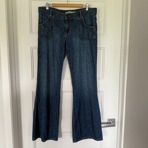 Old Navy Jeans - Low waisted - Wide Leg Dark Wash - Size 12